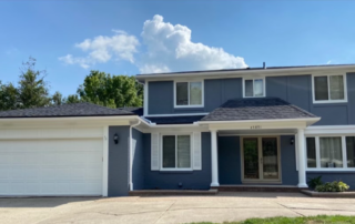 newly painted home exterior