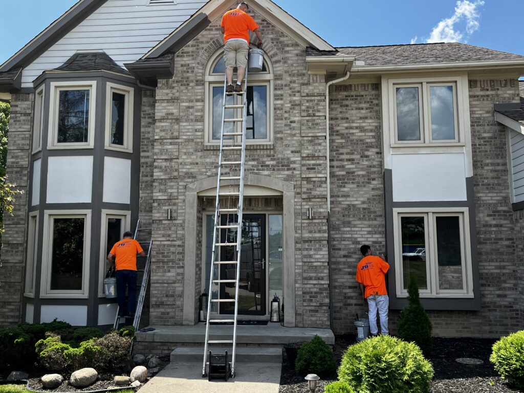 painting exterior brick homes