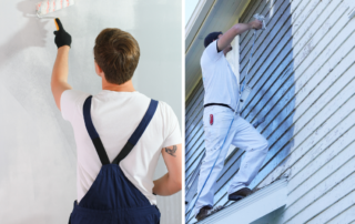roller painting vs spray painting
